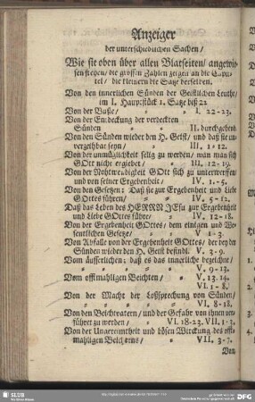 Anzeige der unterschiedlichen Sachen