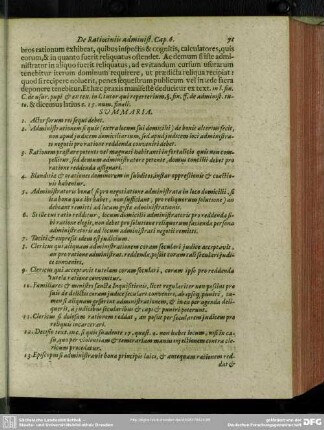 Caput VII. Ubi & apud quem iudicem pro ratione administrationis reddenda, agendum sit