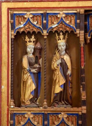 Altar — Heilige Barbara und heilige Katharina