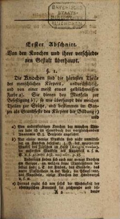 Geschichte und Beschreibung der Knochen des menschlichen Körpers