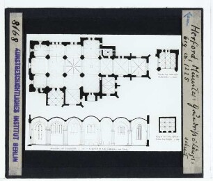 Herford, Marienkirche : Grundriss, Schnitt