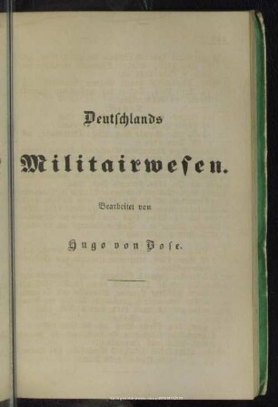 Deutschlands Militärwesen