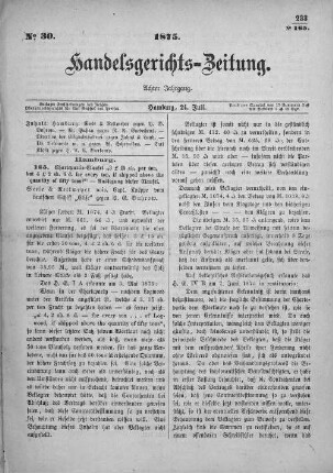 No. 30. 24. Juli 1875