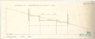 Fischer, Theodor; Bad Kissingen; Baulinien- und Bebauungspläne - Straße 44 (Querprofil im Punkt 365)