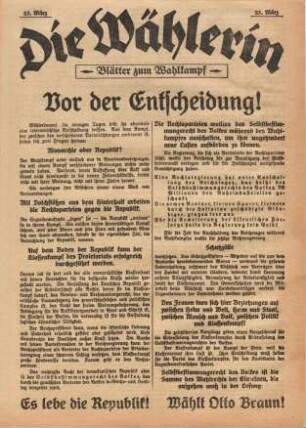 Die Wählerin