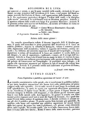 Titolo CLXXV.