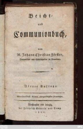 Beicht- und Communionbuch