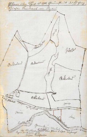 Gesuch des Hofbauern Johann Georg Giesin um Genehmigung zur Lostrennung einer Grundstücksparzelle von seinem geschlossenen Hofgut in Sexau