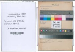 Entnazifizierung Konrad Haneklaus , geb. 17.04.1892 (Kaufmann)