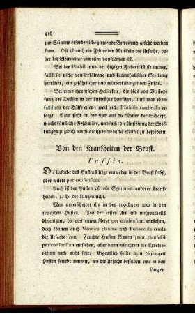 Von den Krankheiten der Brust
