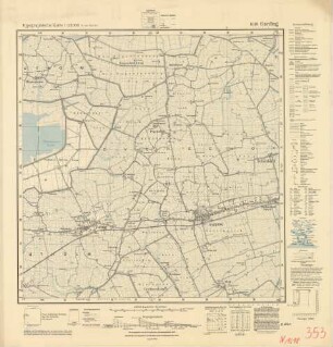 1618 (alte Nr.: 353) Garding, Topographische Karte 1:25000 (4cm - Karte)