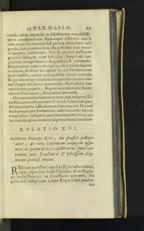 [Relatio XVI.- Relatio XXVII.]