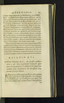 [Relatio XVI.- Relatio XXVII.]
