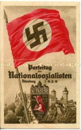 Postkarte zum 4. Reichsparteitag der NSDAP 1929