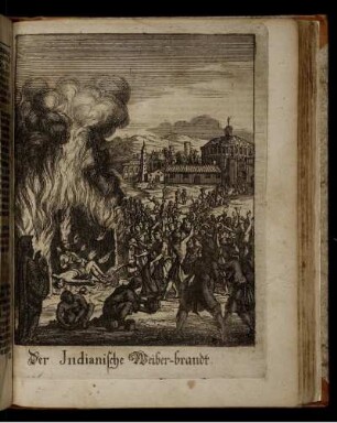Illustration "Der Indianische Weiber-brandt"
