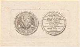 Medaille auf Johann Georg Volkamer und Gottfried Thomasius