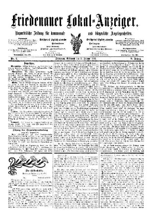 8.1901: Friedenauer Lokal-Anzeiger : unparteiische Zeitung für Bln.-Friedenau und den Friedenauer Ortsteil von Schöneberg