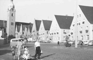 Schwandorf: Marktplatz mit Giebelhäusern