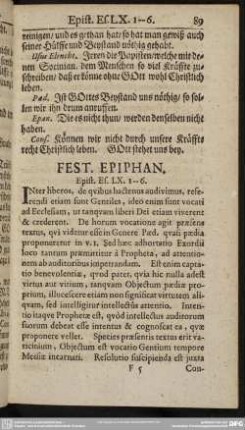 Fest. Epiphan. Epist. Es. LX. 1-6