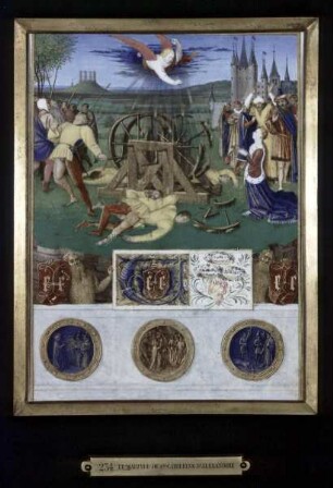 Stundenbuch des Etienne Chevalier — Das Martyrium der heiligen Katharina von Alexandrien