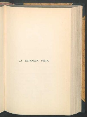 La estancia vieja