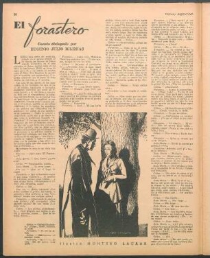 El forastero : Cuento dialogado por Eugenio Julio Iglesias