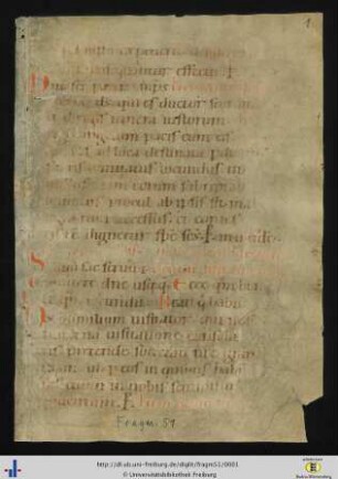 Monastisches Rituale, Fragment