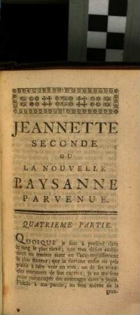 La Nouvelle Paysanne Parvenue, Ou L'Histoire De Jeannette, 4