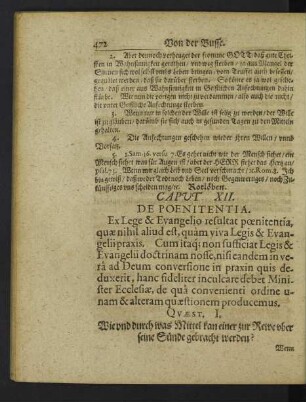 Caput XII. De Poenitentia.