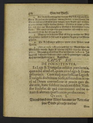 Caput XII. De Poenitentia.