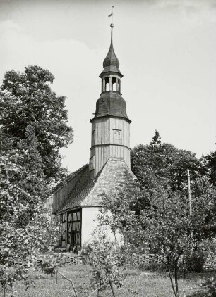 Niesky-Kosel. Pfarrkirche (1346, Erweiterung 1550). Ansicht von Nordwest