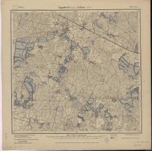 Section Lippitsch - Lohsa aus: Topographische Karte (Meßtischblätter) Sachsen
