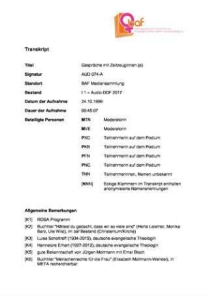"30 Jahre Neue Frauenbewegung in Tübingen" , Podium 1/2 mit Moltmann-Wendel, Balbarischky, Alfonsi, Barz zur Ausstellung "In Bewegung" in der Tübinger Kulturhalle