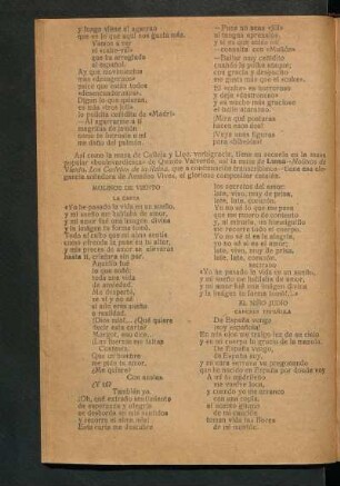 Molinos de viento : La carta