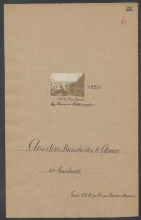 S.K.H. Prinz Leopold bei Slonim im Schützengraben