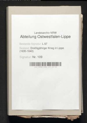 Kontributionen und Einquartierungen der Stadt Salzuflen