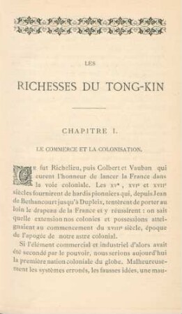 Chapitre I. Le commerce et la colonisation