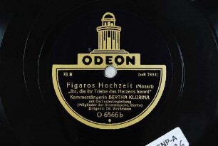 Figaros Hochzeit : "Ihr, die ihr Triebe des Herzens kennt" / (Mozart)