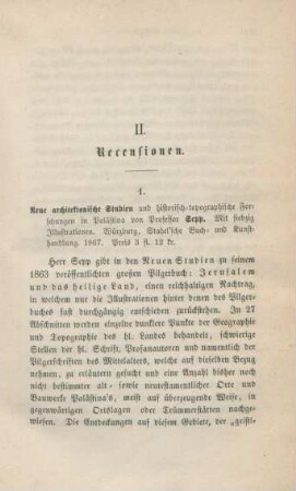 443-459 [Rezension] Sepp, Johann Nepomuk, Neue architektonische Studien und historisch-topographiesche Forschungen in Palästina