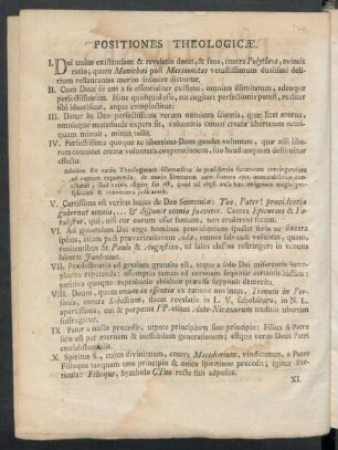 Positiones Theologicae