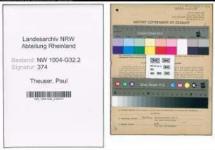 Entnazifizierung Paul Theuser , geb. 23.03.1900 (Steuerbeamter)