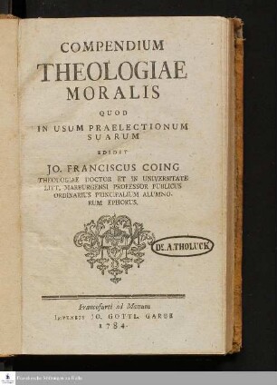 Compendium Theologiae Moralis