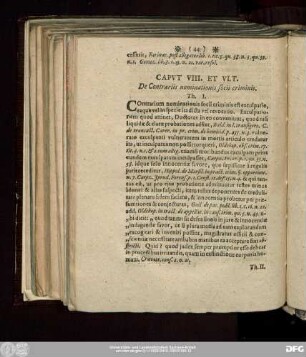 Caput VIII. Et Ult. De Contrariis nominationis socii criminis.