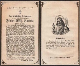 Bartels, Friedr. Wilh.