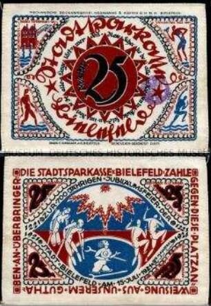 Bielefeld, Notgeldserie, 25 Mark