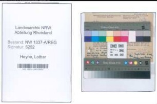Entnazifizierung Lothar Heyne , geb. 00.00.0000 (Reg.Inspektor)