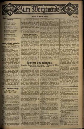 Zweite Ausgabe vom Sonntag, den 27. Juli 1930.