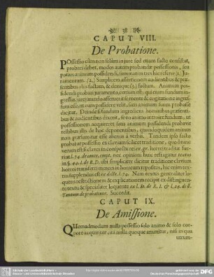 Caput VIII. De Probatione