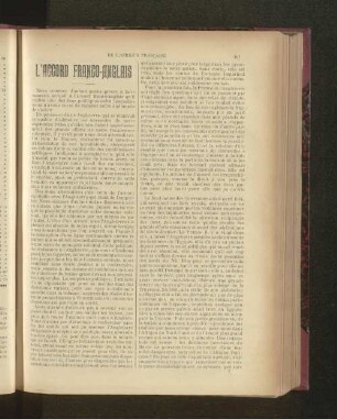 L'Accord Franco-Anglais.