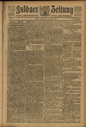 Dritte Ausgabe vom Samstag, den 10. März 1906.